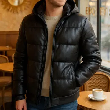 새상품 레어 XL ZARA 자라 다운 퍼프 자켓 W 지퍼 발수 가공 블랙