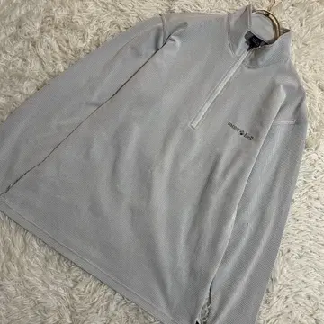 몽벨 하프 지퍼 티셔츠 그레이 S