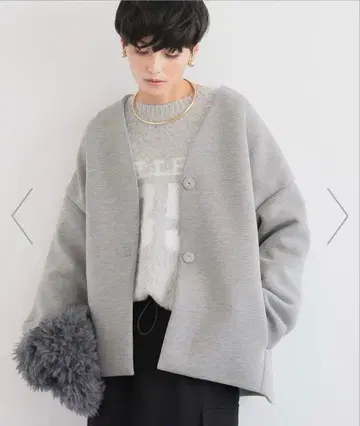 WEB 한정판 BARNYARDSTORM 종이상자 자켓 그레이 프리 사이즈