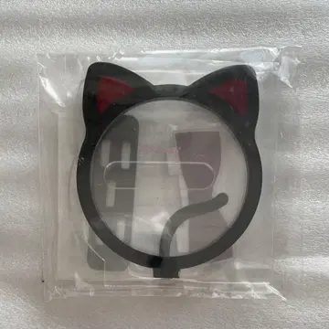 후쿠야 나의 최애가 제일 검은 고양이 C상 아크릴 캔뱃지 케이스 레드