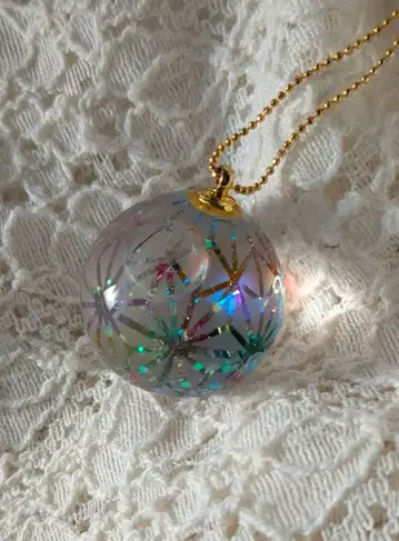 목걸이 핸드메이드 유리 돔 테마리 케이스 포함