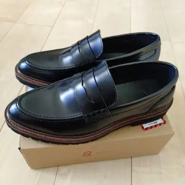 Design Custom 천연 가죽 블랙 로퍼 26cm