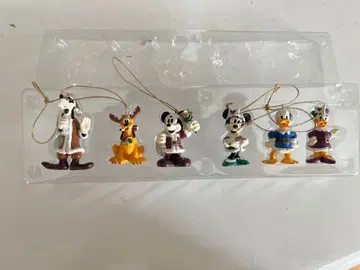 미키 캐릭터 크리스마스 장식 6개 세트