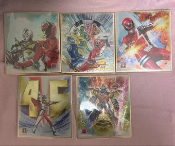 슈퍼 전대 색지 ART 5장 세트