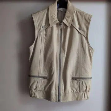마크 제이콥스 베이지 가죽 베스트 S