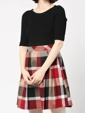 [ BLUE LABEL CRESTBRIDGE ] 니트 도킹 원피스