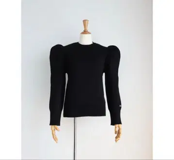 girlish 코튼 퍼프 슬리브 니트 M 사이즈