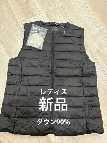 새상품 블랙 M 사이즈 경량 다운 베스트 다운 90%