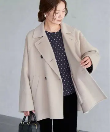 IENA 슈퍼160 더블 페이스 숏코트 36 베이지