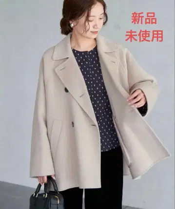 IENA 슈퍼160 더블 페이스 숏코트 36 베이지