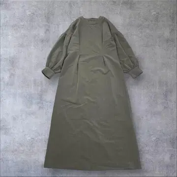 새상품급 어반 리서치 허리 턱 볼륨 슬리브 맥시 원피스