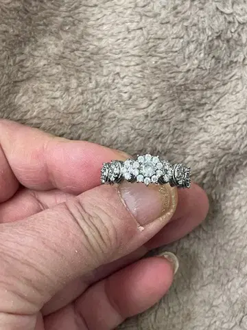 새상품 엘레강트한 다이아몬드풍 반지 #17