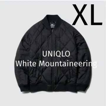 유니클로/화이트 마운티니어링 하이브리드 다운 XL 블랙