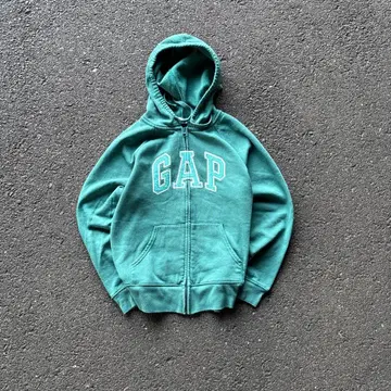 00s 올드 GAP 짧은 기장 지퍼 후드티 시티 보이 y2k
