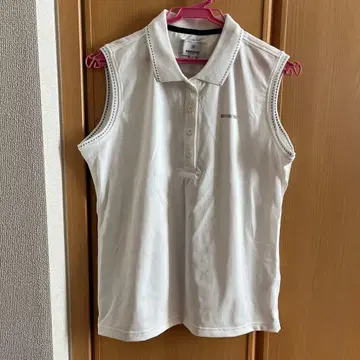 BRIEFING 슬리브리스 셔츠 화이트 L 사이즈