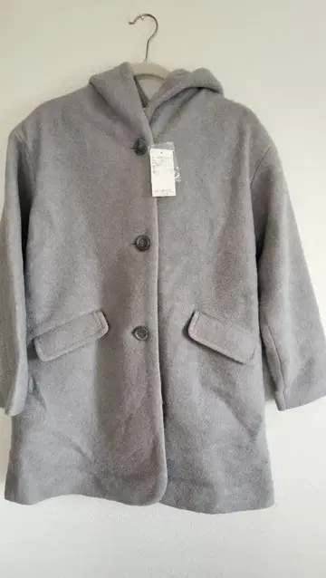 미사용 택 포함 에카 소포 울 코트