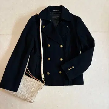 P 코트 울 더블 버튼 라 샹브르 드 인에 38