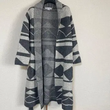 B:MING LIFE STORE 기하학 패턴 롱 가디건