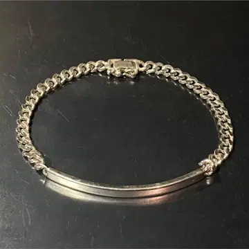 SILVER925 ID 체인 팔찌/실버/팔찌