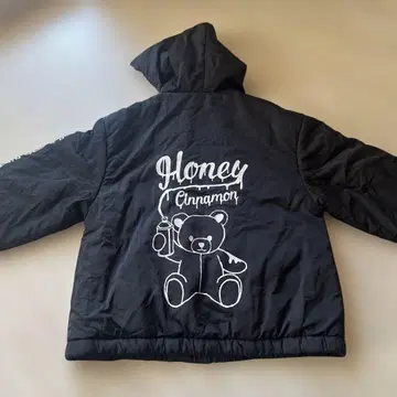 HONEY BOY 테디베어 프린트 다운 자켓