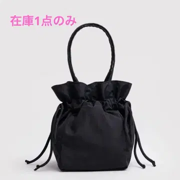 미사용 새상품 baggu 나일론 드로스트링 백 블랙