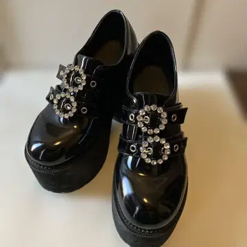 bubbles 더블 버클 통굽 신발 23.5~24cm