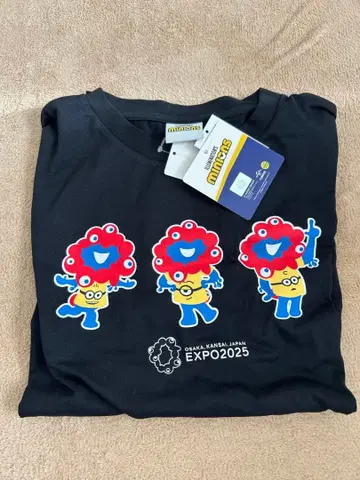 EXPO2025 캐릭터 T셔츠 블랙 새상품