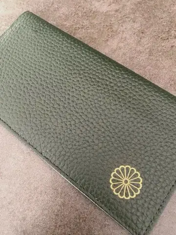 황궁 장지갑 그린 가죽