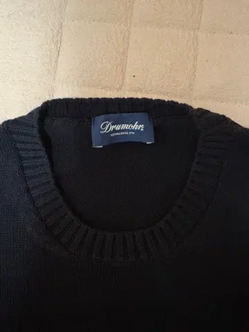 Drumohr 크루넥 니트 스웨터 네이비 48