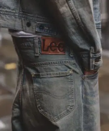 beams [별주] Lee / WIDE FADE BAGGY JEANS