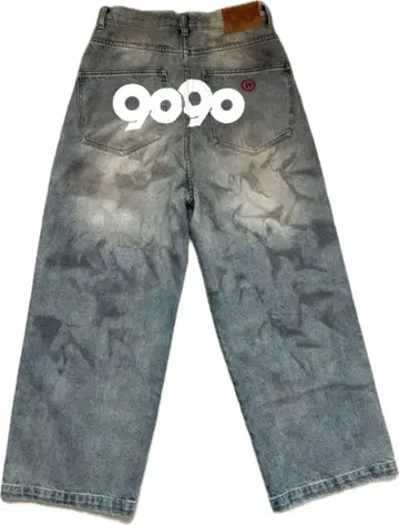 9090 OG 로고 페인티드 데님 팬츠 M 사이즈