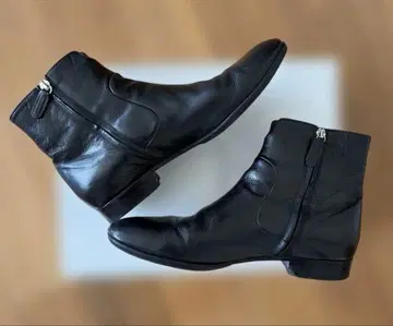 ALUMNAE 가죽 숏부츠 지퍼 포함