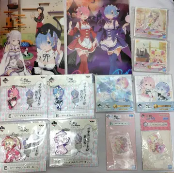 제일복권 리제로 클리어 파일, 캔버스 보드, 아크릴 스탠드 외