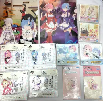 제일복권 리제로 클리어 파일, 캔버스 보드, 아크릴 스탠드 외