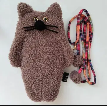 복슬복슬 고양이 스마트폰 숄더 (그레이지)