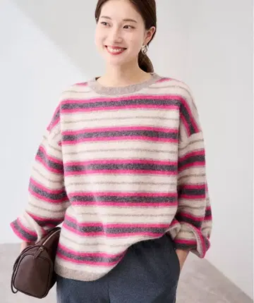 새상품 프레임워크 멀티 보더 풀오버