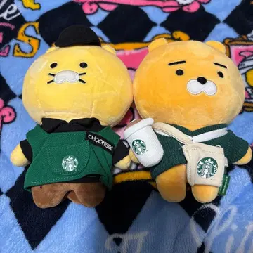 한국 스타벅스 x 카카오프렌즈 콜라보 키링 2개 세트 새상품