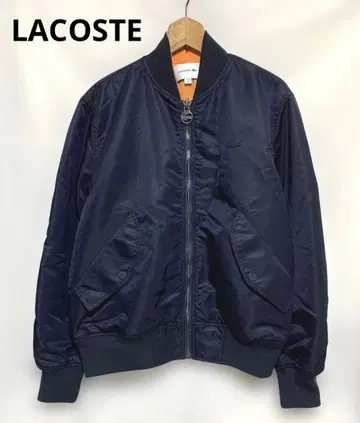 LACOSTE 리버서블 MA-1 플라이트 자켓 네이비 FR50