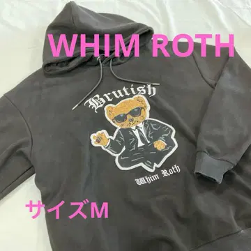 WHIM ROTH 브리티시 베어 후드티 블랙 M #3378