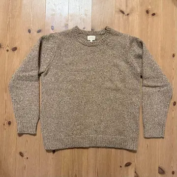 BEAMS 베이지 계열 니트 스웨터 L