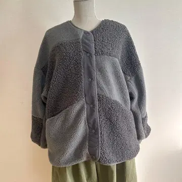 Lupilien 입자 차이 보아 패치워크 블루종 차콜