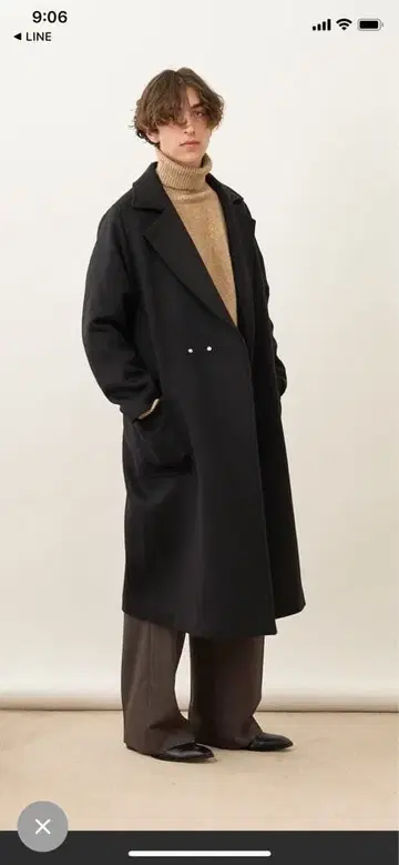 lui's 하이퀄리티 멜톤 체스터 코트