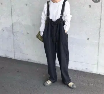 nugu klee 데님 살로펫 팬츠 다크 데님 살로펫