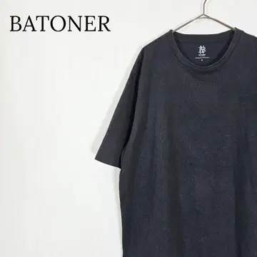 [캐주얼] BATONER 바토너 5부 소매 T셔츠 4 드라이 코튼 블랙