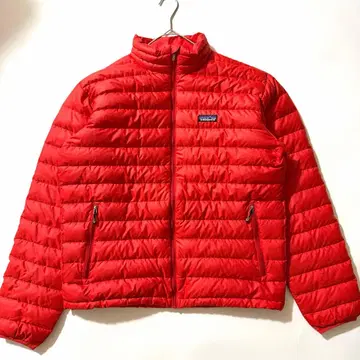 레어 파타고니아 다운 스웨터 자켓 패커블 레드 M 등산