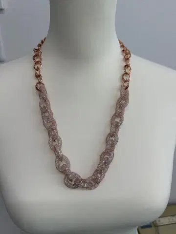 로즈 골드 체인 목걸이