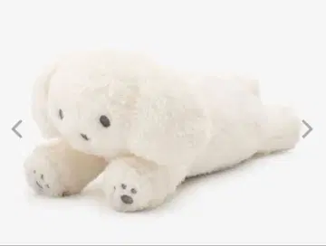 테라오카 나츠미 강아지 화이트 동물형 봉제 인형 파우치