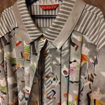 오레보레브라 오버 블라우스