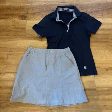 폴 스튜어트 피케 셔츠와 스커트 세트 M