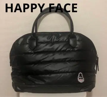 해피 페이스 레이디에마 본딩 백 블랙